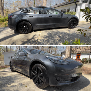 Tesla Model 3 Arachnid Wheel Cover 4PCS EVBASE 18 Inch Sport Model S Plaid Version Wheel Cap Matte 2017-2023 Year