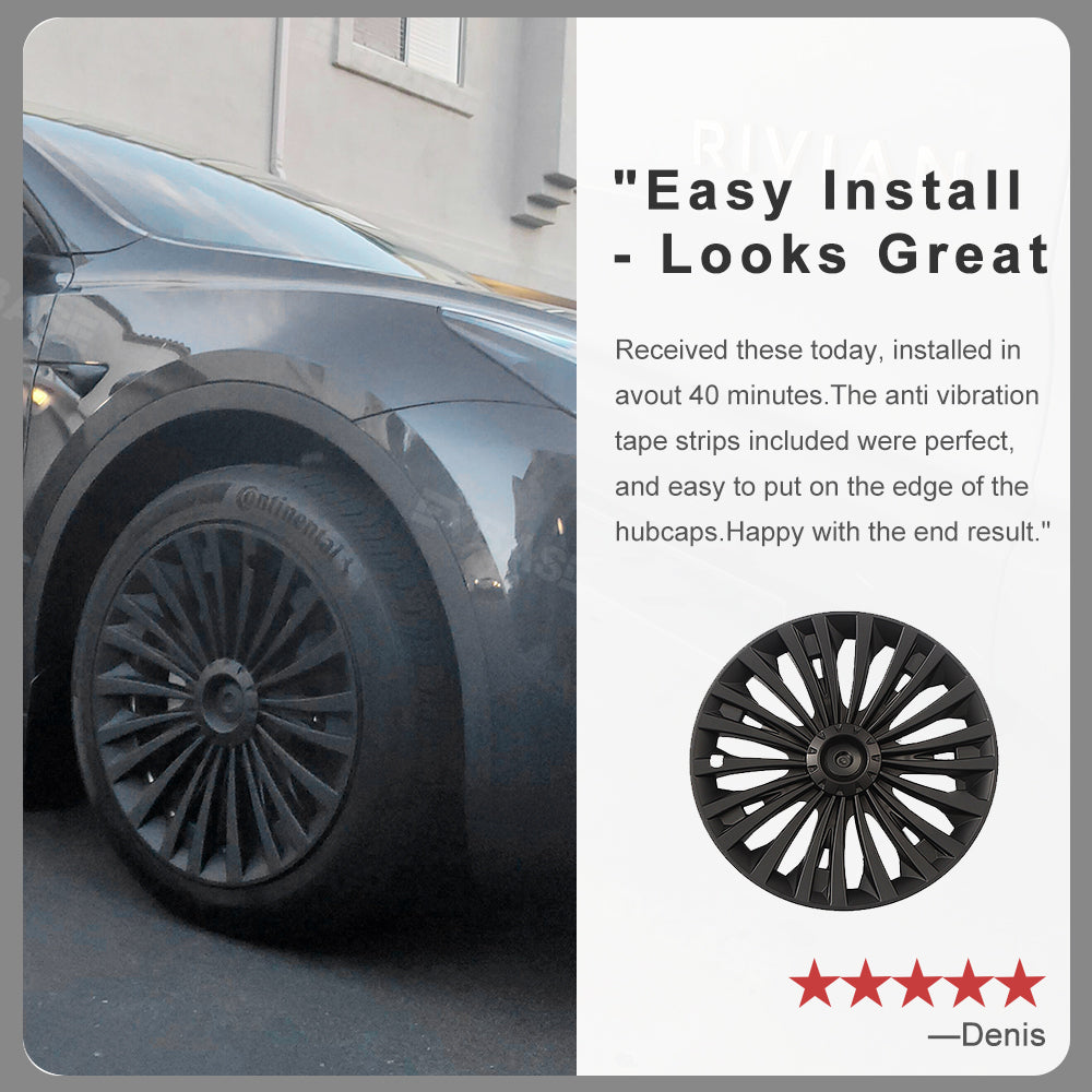Tesla Model Y Wheel Cover Hubcaps 19-Inch Hub Cap Replacement 4pcs For Tesla Accessories