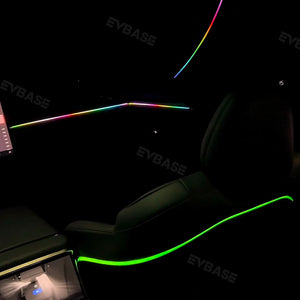 Tesla Model X Ambient Light Laser Carving RGB 128-Colors Tesla Ambient Lighting Kit