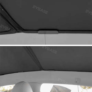 EVBASE Tesla Model 3 Y Dach Sonnenschutz 2023 Neues Upgrade Glasdach Dach Sonnenschutz