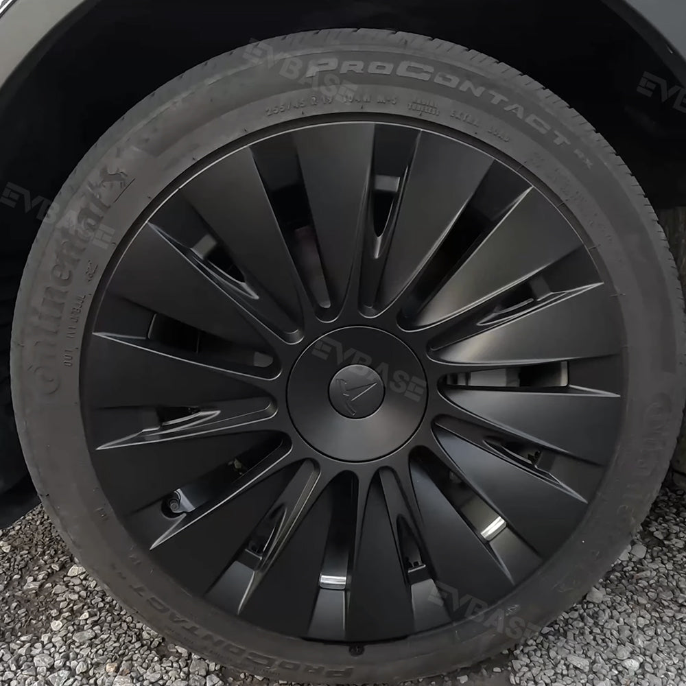 Model Y Gemini Wheels Caps 4PCS Sleek Matte 19-Inch Induction Wheel Covers for Tesla
