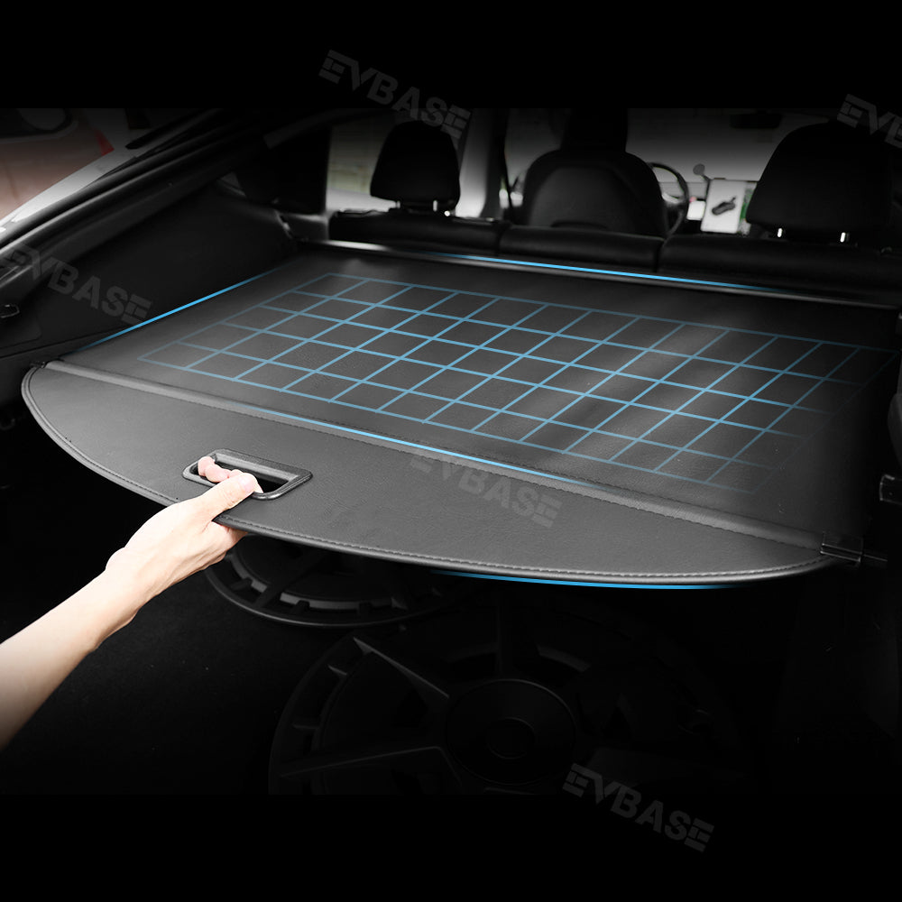 EVBASE Tesla Model Y Retractable Trunk Cargo Cover Rear Privacy Cargo Cover Shade Protector
