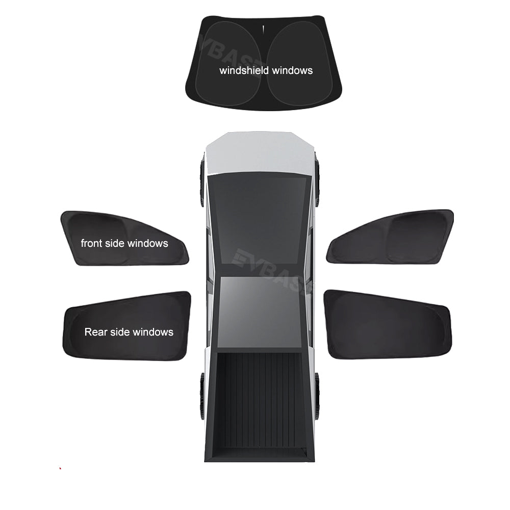 Tesla Cybertruck Windshield Sunshade Umbrella Sun Visor Foldable Sun Shield Hansshow TAB488