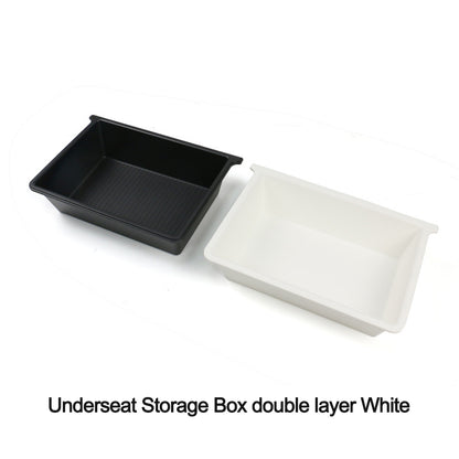 New EVBASE Model Y Underseat Storage Box Organizer Tesla Hidden Tray With double layer Cover