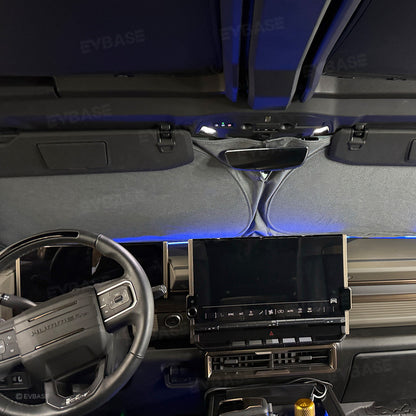 Windshield Sunshade for Hummer EV Foldable Reflective Heat Protection Front Window Sun Visor