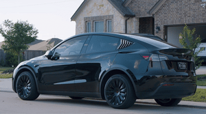 Tesla Model Y Induction Wheel Covers 19 inch 4PCS Matte Black Model Y Accessories 2020-2024 Year