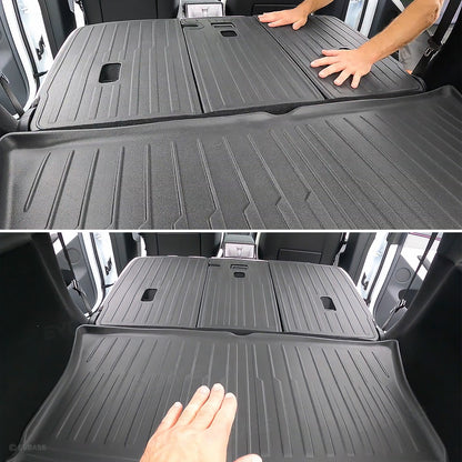 Tesla Model Y Juniper Floor Mat TPE Anti-Slip Trunk Mat Cargo Liner Back Seat Cover All Weather Protection