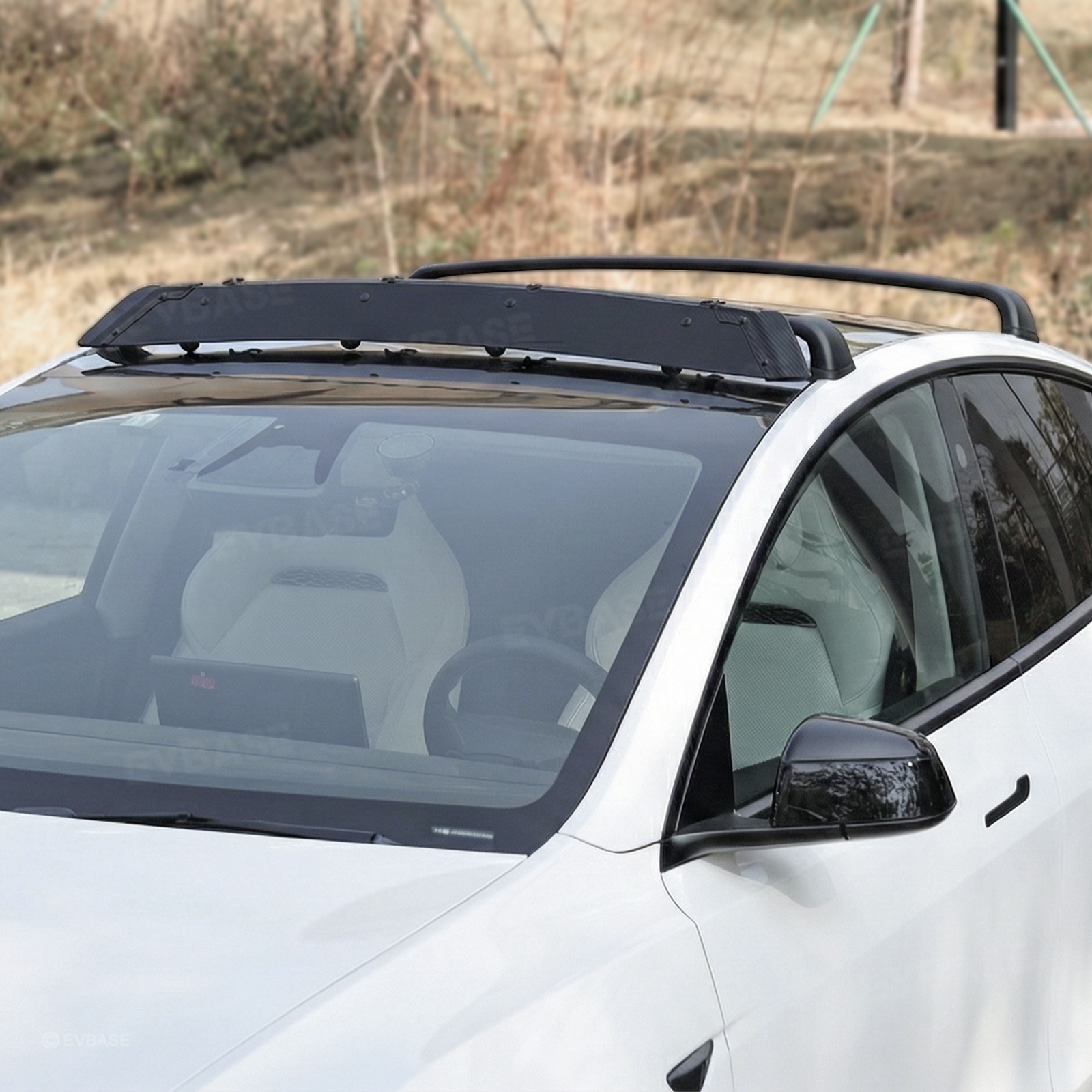 Model Y/3 Roof Rack Lockable Cross Bars 2.0 Reduced Wind Noise Carrier Rails Rooftop Luggage Cargo Carrier