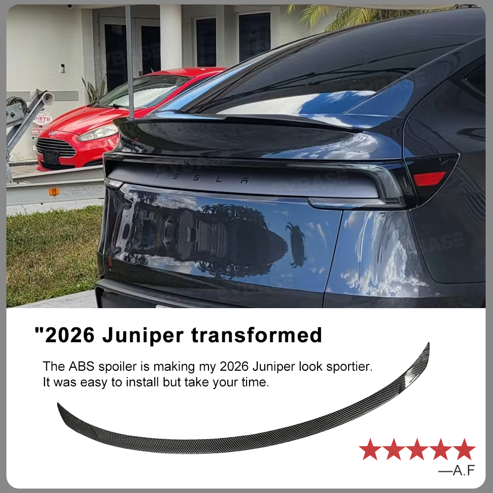 Model Y Juniper Wing Spoiler for Tesla ABS Rear Trunk Spoiler Inspired By Model 3 Highland Performance Rear Trunk Lid Splitter