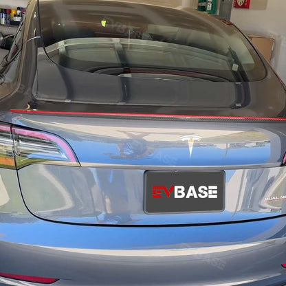 New Red Spoiler Carbon Fiber Model Y/3 Real Carbon Fiber Spoiler for Tesla