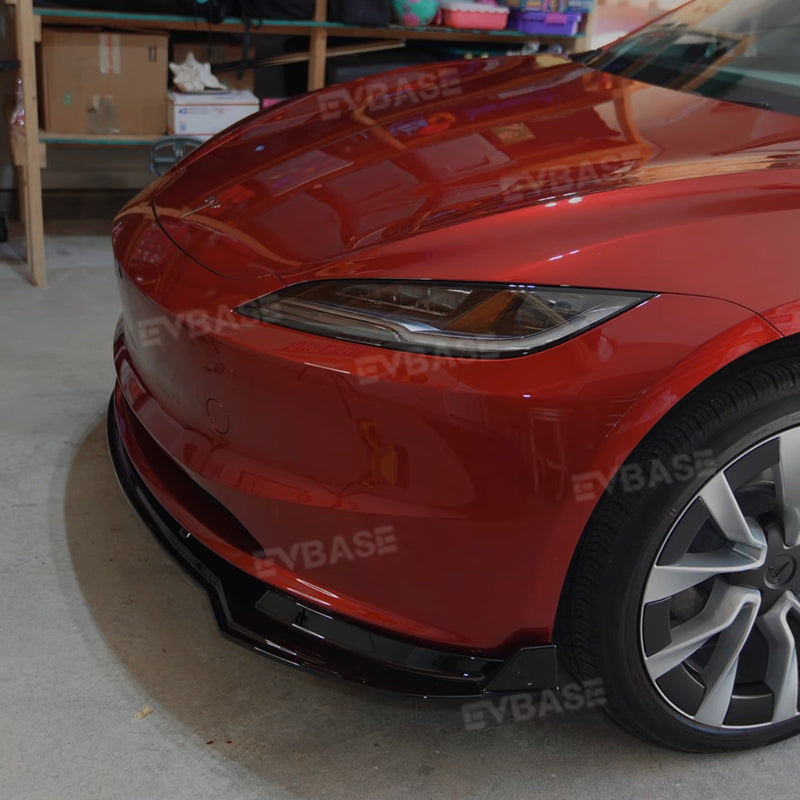 Model 3 Highland Front Bumper Lip ABS Splitter Front Apron Body Kits Spoiler Fascia 3-Stage For Tesla