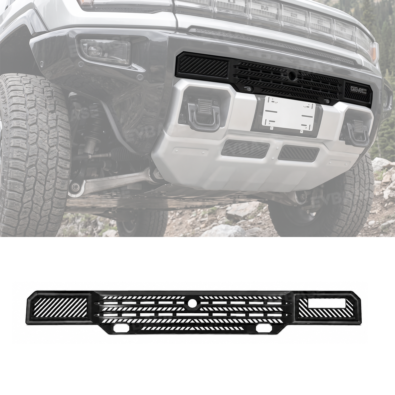 Hummer EV Front Bumper Grille Mesh Insert Front Radiator Protection Bug & Debris Screen