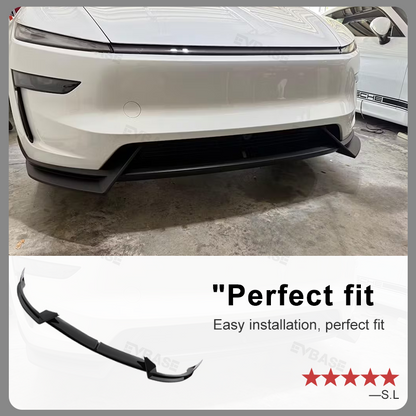 Tesla Front Lip For Model Y Juniper V Style Front Splitter ABS Front Apron Body Kit