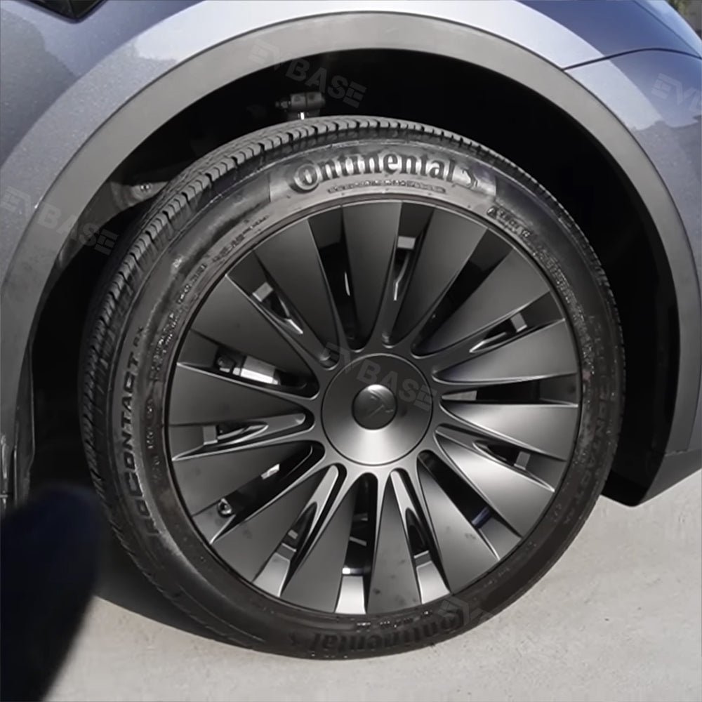 Model Y Gemini Wheels Caps 4PCS Sleek Matte 19-Inch Induction Wheel Covers for Tesla