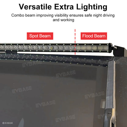 Cybertruck LED Light Bar 52" Truck Roof Off-Road Top Fog Lamp Driving Light Flood Spot Beam For Tesla