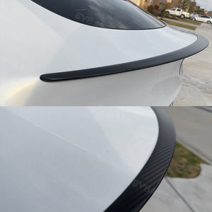 Tesla Model 3 Spoiler Real Carbon Fiber Rear Spoiler Model 3 Performance Version Spoiler Glossy
