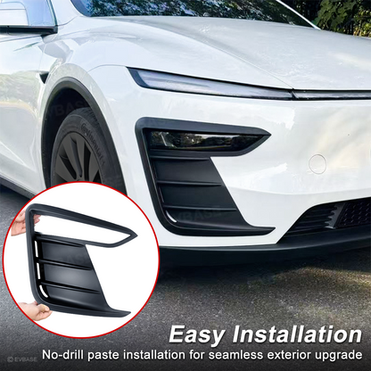 Model Y Juniper Front Fog Light Cover Trim ABS Sporty Style Fog Lamp Eyebrow Frame