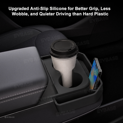 Model Y Juniper Standard Silicone Cup Holder Organizer Anti-Rattle Center Console Storage Organizer Tray