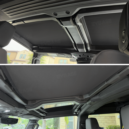 Glass Roof Sunshade for Hummer EV Ice Crystal Sun Shield Foldable Sunroof Shade