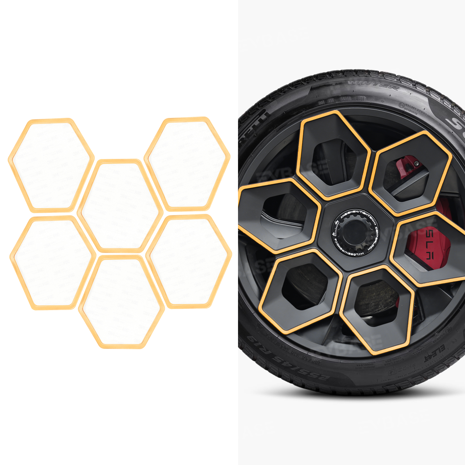 Model Y/ Y Juniper Wheel Covers 19 Inch Hex Wedge Hubcaps Honeycomb Wheels Style for Tesla