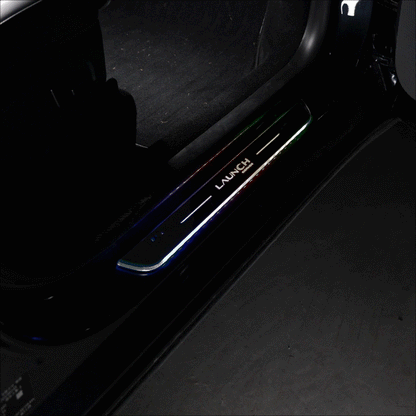 Tesla Model Y Juniper  Illuminated  Door Sills Covers Welcome Pedal Trim Protectors Plates With Launch Logo