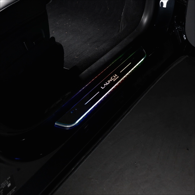 Tesla Model Y Juniper  Illuminated  Door Sills Covers Welcome Pedal Trim Protectors Plates With Launch Logo
