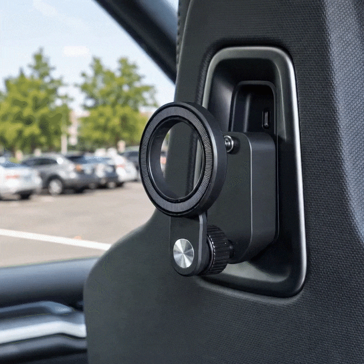Back Seat Phone & Tablet Mount Anchor for Rivian R1T/ R1S/ R2 Magnetic Ball Mount Holder