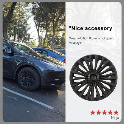 Tesla Model Y Wheel Cover Hubcaps 19-Inch Hub Cap Replacement 4pcs For Tesla Accessories