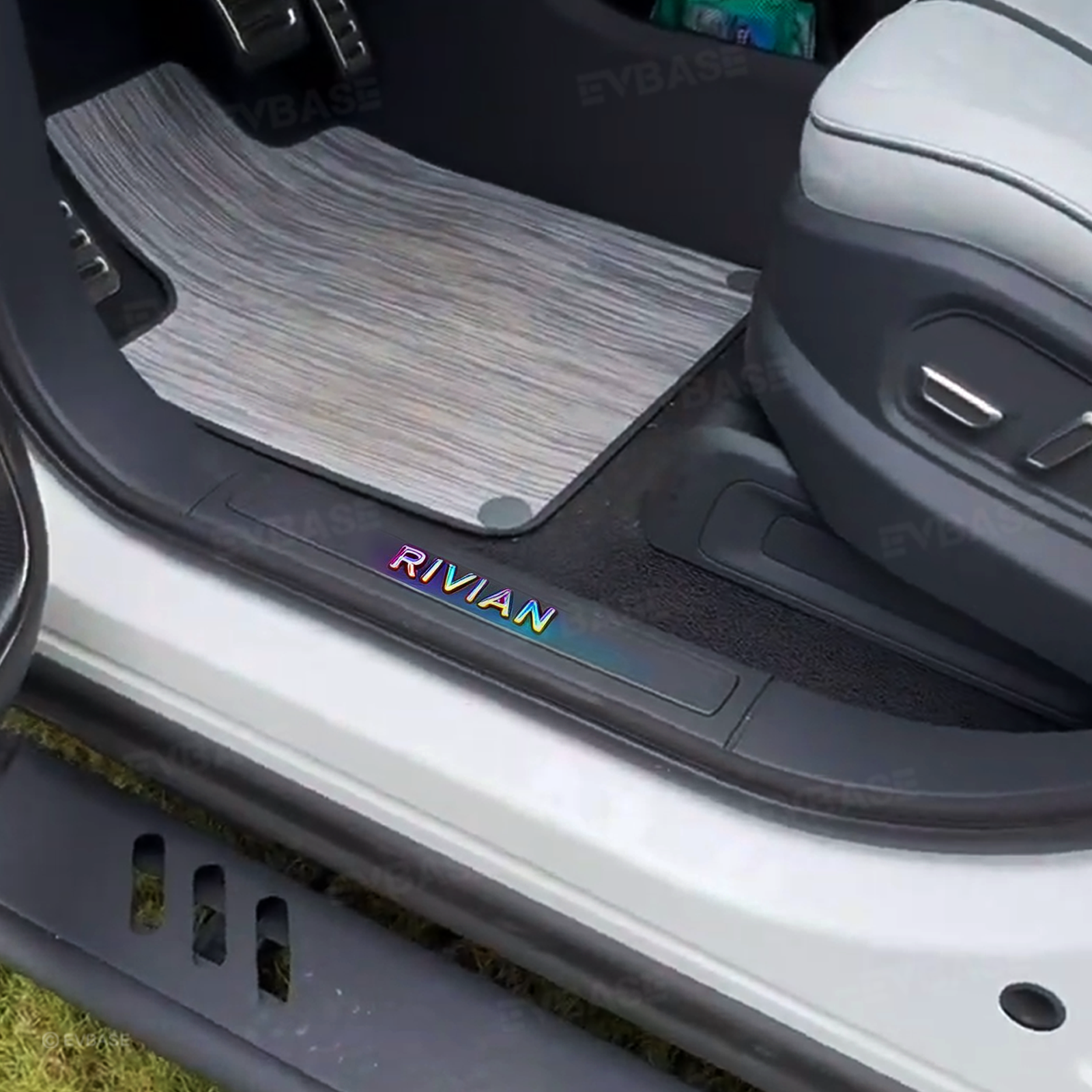 Illuminated Door Sill Replacement for Rivian R1S/ R1T LED Door Sill Light Scuff Plate