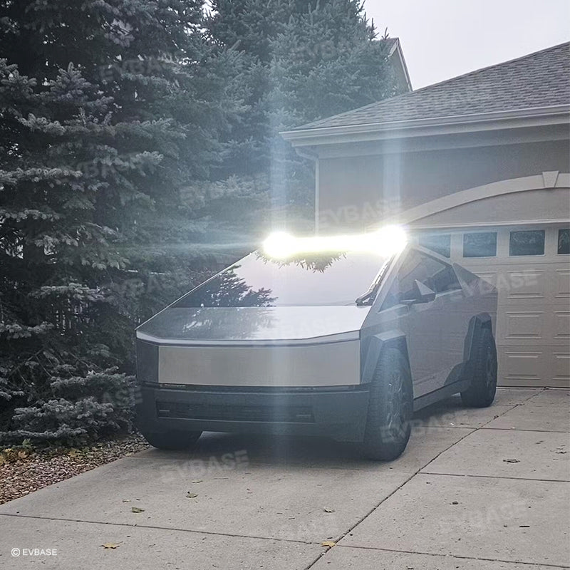 Cybertruck LED Light Bar 52" Truck Roof Off-Road Top Fog Lamp Driving Light Flood Spot Beam For Tesla