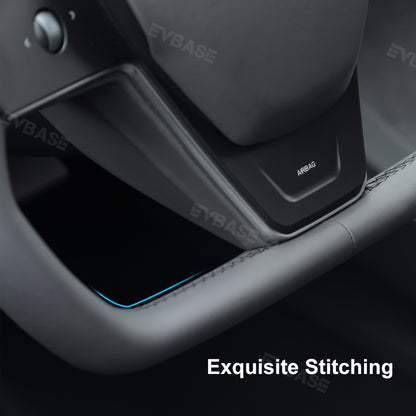 EVBASE Model 3 Y Yoke Steering Wheel Inspired By Cybertruck Style For Tesla