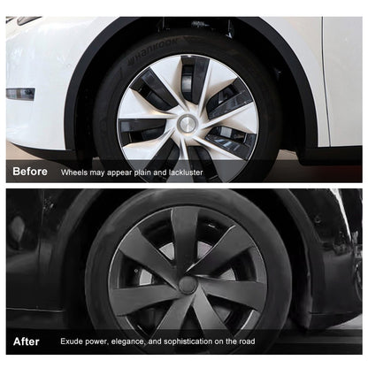 50%OFF -Model Y Wheel 19-Inch Hub Cap ABS Replacement Wheel Cover Set of 4 Matte Tesla Accessories