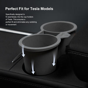 Tesla Model 3 Y X S Center Console Cup Holder Inserts Silicone Tesla Accessories