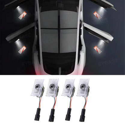 Model Y Juniper/ 3 Highland Door Puddle Lights Projection Lights With Launch Edition Badge Style