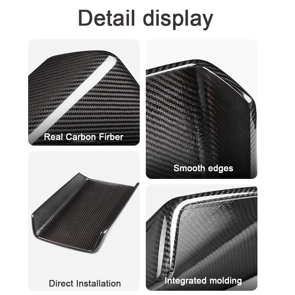 Model Y 3 Carbon Fiber Interior Accessories Central Control Armrest Box Cover for Tesla