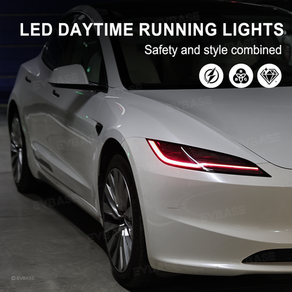 Model 3 Highland Daytime Running Lights Upgraded 2.0 RGB Headlights LED DRL Upgrade Kit with Factory Screen Control