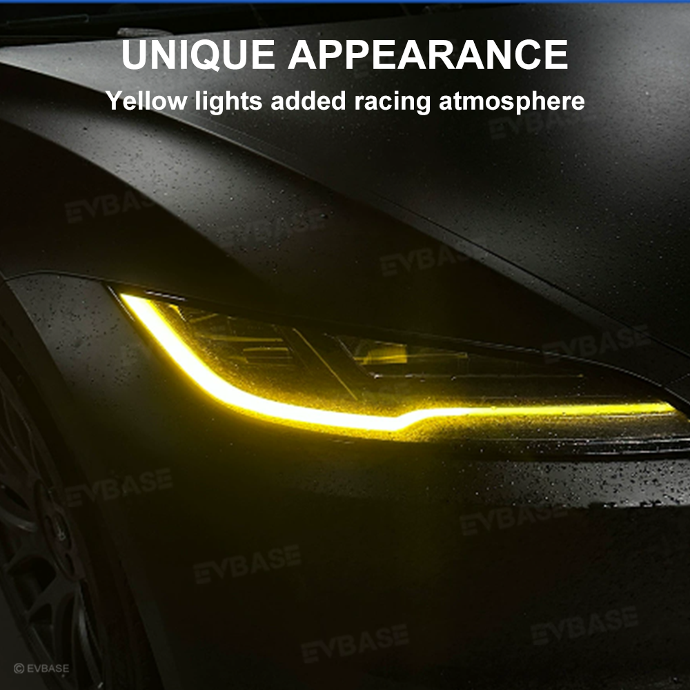 Model 3 Highland Daytime Running Lights Upgraded 2.0 RGB Headlights LED DRL Upgrade Kit with Factory Screen Control