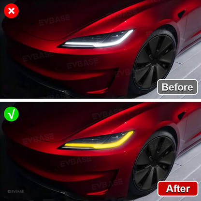 Model 3 Highland Daytime Running Lights Upgraded 2.0 RGB Headlights LED DRL Upgrade Kit with Factory Screen Control