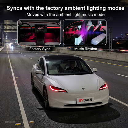 Model 3 Highland Daytime Running Lights Upgraded 2.0 RGB Headlights LED DRL Upgrade Kit with Factory Screen Control