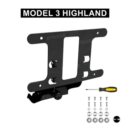 Tesla License Plate Frame Model 3 Y Aluminum Alloy Front License Plate Covers No Drill Matte