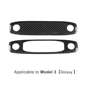 Tesla Real Carbon Fiber Reading Light Cover Trim Model 3 Y Interior Decoration Cover Accessories