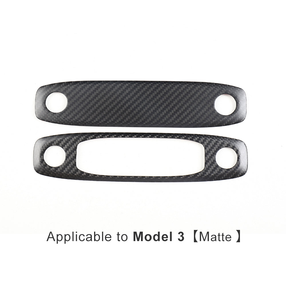Tesla Model Y 3 Carbon Fiber Interior Accessories Reading Light Cover Trim