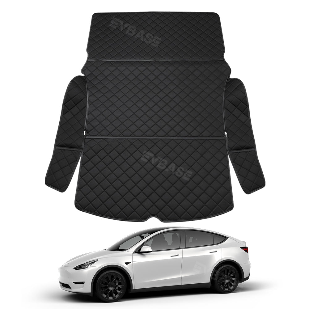 Model 3/Y/3 Highland Trunk Mat Rear Cargo Liner Oxford Cloth Waterproof Pet Mat Floor Protector for Tesla