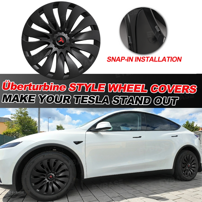 Model Y Juniper Standard Wheel Covers 18inch Aperture Wheels Überturbine Style Hubcaps