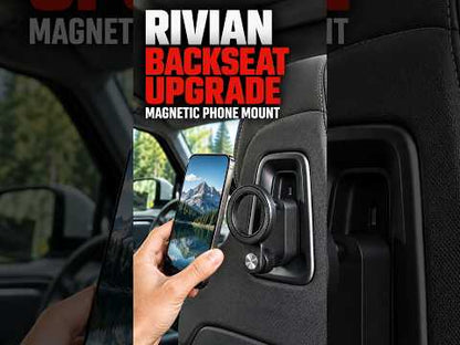 Back Seat Phone & Tablet Mount Anchor for Rivian R1T/ R1S/ R2 Magnetic Ball Mount Holder