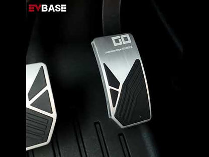 Model Y/ YL/ 3 Aluminum Alloy Brake & Accelerator Pedal Covers Non-Slip Foot Pedals Pads Set