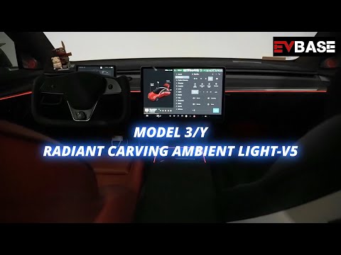 Model 3 Y Ambient Light Laser Etched LED 128 Colors Atmosphere Light Tesla