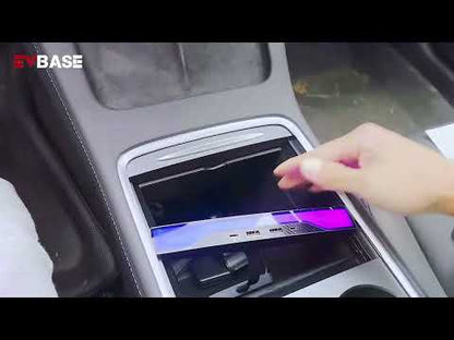 Tesla RGB USB Hub Adapter With Ambient Light Model 3 Highland & Model Y Juniper Center Console Multiport