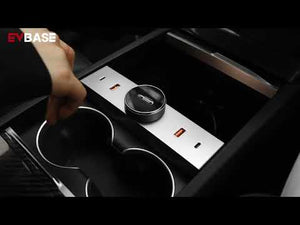 EVBASE Tesla Gear Shift Knob Model 3 Highland Smart Rotary Shift Gear With USB HUB Adapter Docking Station
