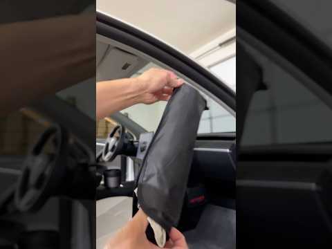 Tesla Model Y 3 Windshield Sun Shade Foldable Front Window Sunshade Umbrella